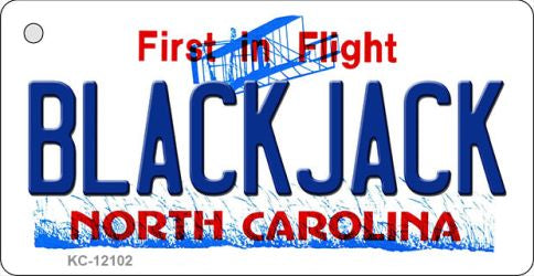 Blackjack North Carolina State Novelty Metal Key Chain KC-12102