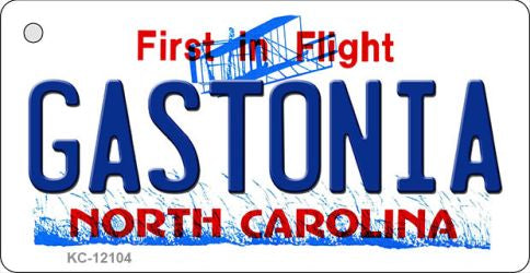 Gastonia North Carolina State Novelty Metal Key Chain KC-12104