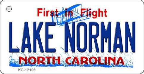 Lake Norman North Carolina State Novelty Metal Key Chain KC-12106