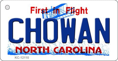 Chowan North Carolina State Novelty Metal Key Chain KC-12110