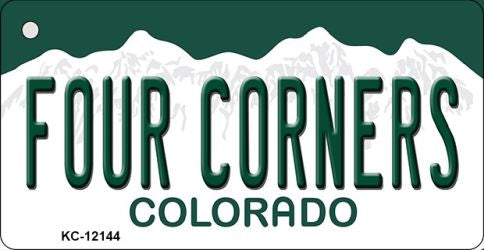 Four Corners Colorado Novelty Metal Key Chain KC-12144