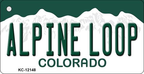 Alpine Loop Colorado Novelty Metal Key Chain KC-12148