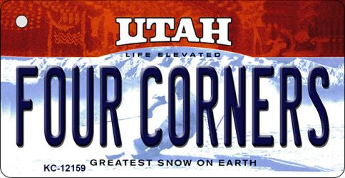 Utah Four Corners Novelty Metal Key Chain KC-12159