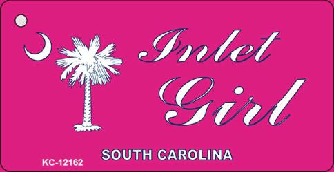 Inlet Girl SC Pink Novelty Metal Key Chain KC-12162