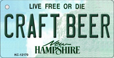 Craft Beer New Hampshire Novelty Metal Key Chain KC-12170