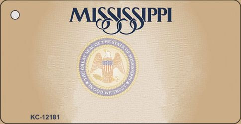 Mississippi Great Seal Blank Novelty Metal Key Chain KC-12181