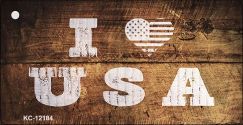 I Love USA Novelty Metal Key Chain KC-12184