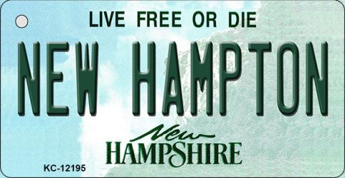 New Hampton New Hampshire Novelty Metal Key Chain KC-12195
