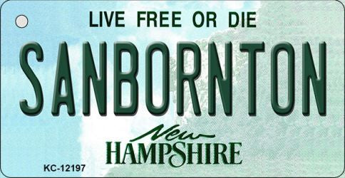 Sanbornton New Hampshire Novelty Metal Key Chain KC-12197