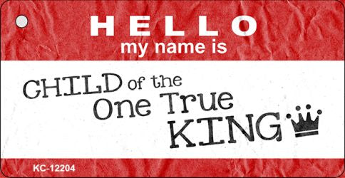 One True King Novelty Metal Key Chain KC-12204