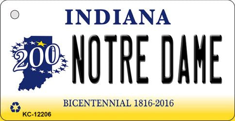 Notre Dame Indiana Novelty Metal Key Chain KC-12206