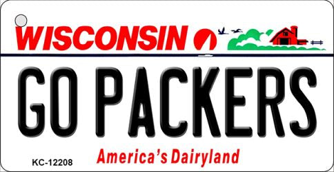 Go Packers Wisconsin Novelty Metal Key Chain KC-12208
