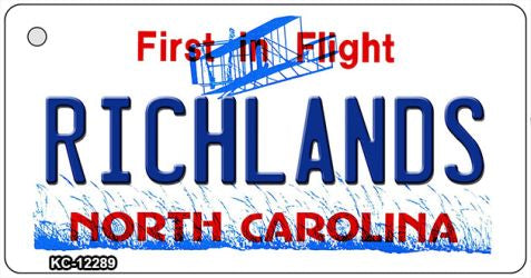North Carolina Richlands Novelty Metal Key Chain KC-12289