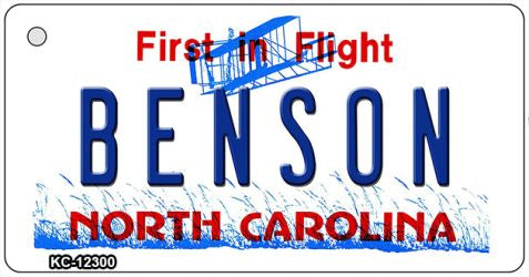 North Carolina Benson Novelty Metal Key Chain KC-12300