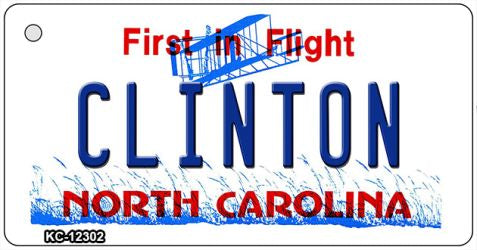 North Carolina Clinton Novelty Metal Key Chain KC-12302