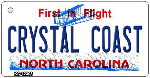 North Carolina Crystal Coast Novelty Metal Key Chain KC-12303