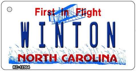 North Carolina Winton Novelty Metal Key Chain KC-12304