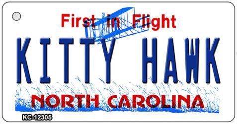North Carolina Kitty Hawk Novelty Metal Key Chain KC-12305