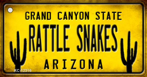 Arizona Rattle Snakes Novelty Metal Key Chain KC-12316
