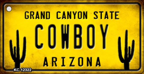 Arizona Cowboy Novelty Metal Key Chain KC-12322