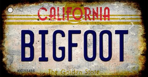 Bigfoot California Novelty Metal Key Chain KC-12486