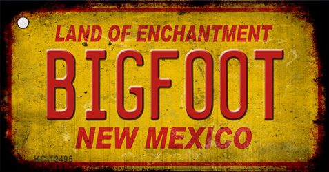 Bigfoot New Mexico Novelty Metal Key Chain KC-12495