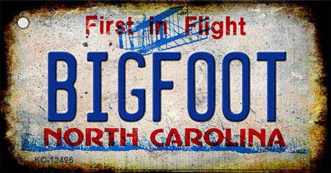 Bigfoot North Carolina Novelty Metal Key Chain KC-12496