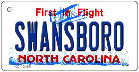 Swansboro North Carolina Novelty Metal Key Chain KC-12499