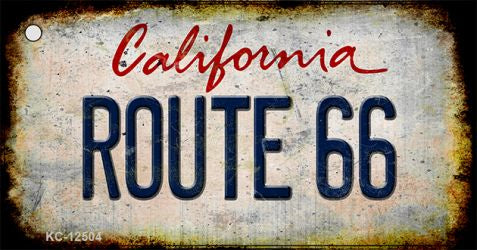 Route 66 California Novelty Metal Key Chain KC-12504