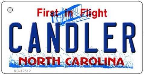 Candler North Carolina Novelty Metal Key Chain KC-12512