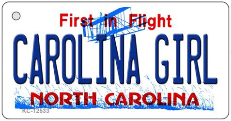 Carolina Girl North Carolina Novelty Metal Key Chain KC-12533