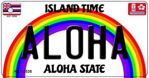 Aloha Novelty Metal Key Chain KC-12538