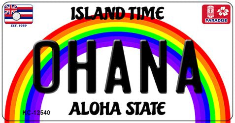 Ohana Novelty Metal Key Chain KC-12540