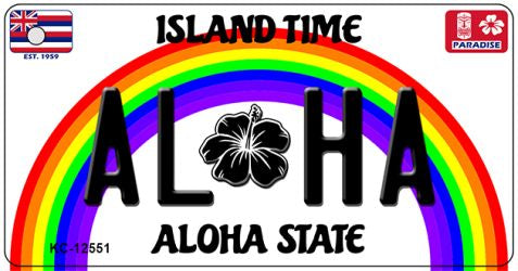 Aloha Novelty Metal Key Chain KC-12551