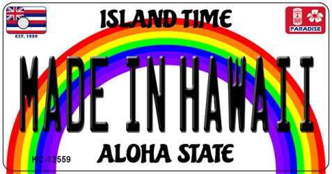 Made In Hawaii Novelty Metal Key Chain KC-12559