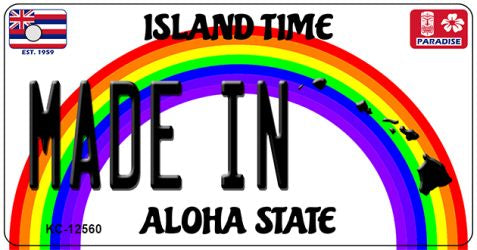 Made In Hawaii Novelty Metal Key Chain KC-12560