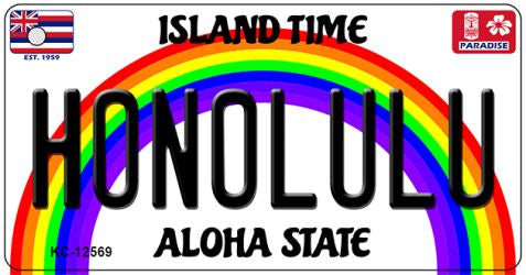 Honolulu Novelty Metal Key Chain KC-12569