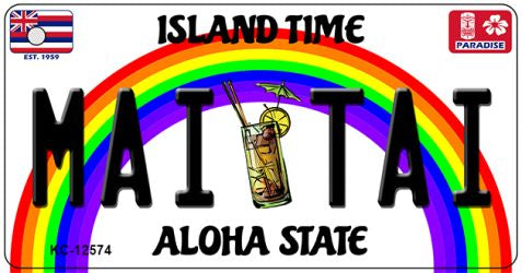 Mai Tai Novelty Metal Key Chain KC-12574