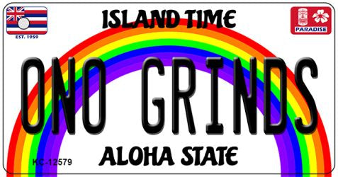 Ono Grinds Novelty Metal Key Chain KC-12579