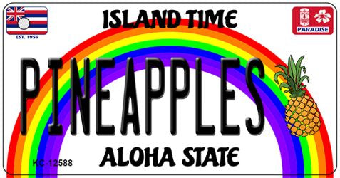 Pineapples Novelty Metal Key Chain KC-12588