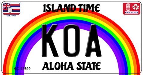 Koa Novelty Metal Key Chain KC-12599