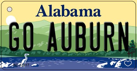 Go Auburn Novelty Metal Key Chain KC-12617