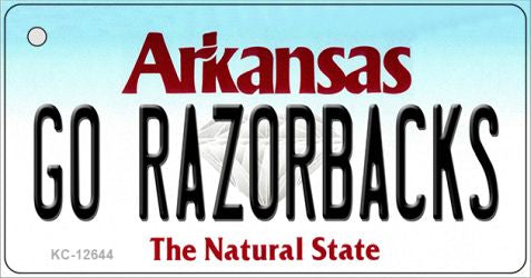 Go Razorbacks Novelty Metal Key Chain KC-12644
