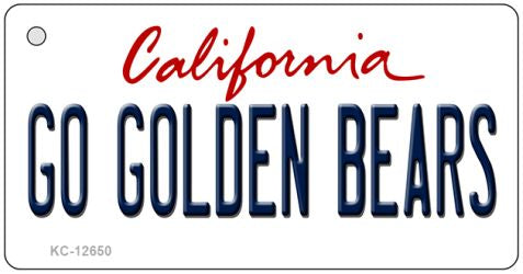 Go Golden Bears Novelty Metal Key Chain KC-12650