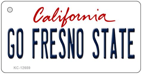 Go Fresno State Novelty Metal Key Chain KC-12659