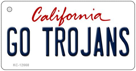 Go Trojans Novelty Metal Key Chain KC-12668