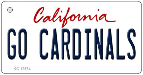Go Cardinals Novelty Metal Key Chain KC-12674