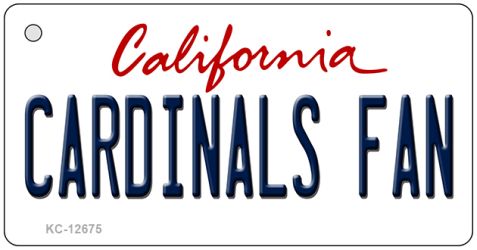 Cardinals Fan Novelty Metal Key Chain KC-12675