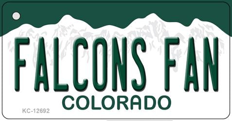 Falcons Fan Novelty Metal Key Chain KC-12692