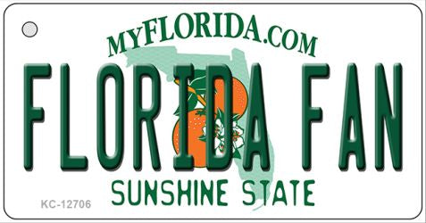 Florida Fan Novelty Metal Key Chain KC-12706